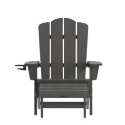 Emma And Oliver Adirondack Chair With Cup Holder And Pull Out Ottoman, All-Weather HDPE Indoor/Outdoor Lounge Chair -VIDAXL Sale Store GUEST 8f4b307b c638 4bbf 8bcf 485923908372
