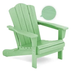 Hyleory Folding Adirondack Chair Outdoor, HDPE Patio Accent Chair -VIDAXL Sale Store GUEST 90613010 b946 406b 981d b156f6e4bbfb