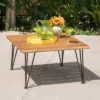 Zion Acacia Wood Square Patio Coffee Table - Teak - Christopher Knight Home -VIDAXL Sale Store GUEST 91895514 634d 4f4f ac00 dca1fc066d54