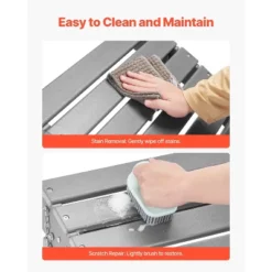 VEVOR Adirondack Ottoman, 16.9L X 18.9W X 13H Inch HDPE Plastic Folding Adirondack Ottoman, Weather-Resistant Foot Rest For Adirondack Chair, Gray -VIDAXL Sale Store GUEST 92317bdb 6336 4b7c 9a27 73b422a34c46