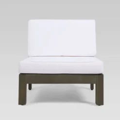 Brava 4pc Acacia Modular Sofa And Table Set - Gray/White - Christopher Knight Home -VIDAXL Sale Store GUEST 92b6fcb0 a31a 4753 8962 73318628996b