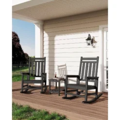 Nasitip HDPE Rocking Chair Outdoor - All-Weather Adirondack Porch Rocker, 380LB Capacity -VIDAXL Sale Store GUEST 9311978b b238 4860 86c1 af4b5ec5fe1f