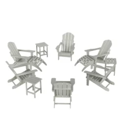 WestinTrends Malibu HDPE Outdoor Patio Folding Poly Adirondack Chair (12-Piece Set) -VIDAXL Sale Store GUEST 940bcf3f d5c6 4711 8795 70b670a520fb