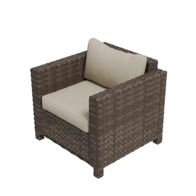 EAGLE PEAK Harbor Haven Hand-Woven Wicker Patio Chair With All Weather Resistant Deep Seat & Wide Rattan, Patio Furniture Chairs 7 EAGLE PEAK Harbor Haven Hand-Woven Wicker Patio Chair With All Weather Resistant Deep Seat & Wide Rattan, Patio Furniture Chairs - Image 7