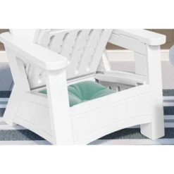 Elements Adirondack Chair With Storage White - Suncast -VIDAXL Sale Store GUEST 94aefbcb bf7c 4927 9be2 e2db6f8e11dc