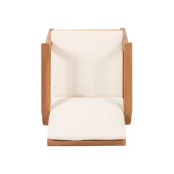 Temecula 2pk Outdoor Acacia Wood Club Chairs With Cushions - Brown Patina/Cream - Christopher Knight Home -VIDAXL Sale Store GUEST 962dbe02 f23c 4b70 b384 dd43e53103de