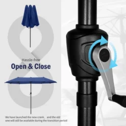 Captiva Designs 8pc Patio Dining Set With Rectangular Steel Table & Padded Sling Swivel Chairs & Market Umbrella -VIDAXL Sale Store GUEST 964ba44f e12a 4dc9 bc16 701cf54bda2a