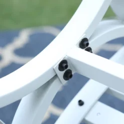 Outdoor Single Seat Steel Patio Chair - White - Captiva Designs -VIDAXL Sale Store GUEST 988e419c cdbf 4839 b309 d3df162738f3