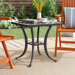 NicBex Modern 21" Square Outdoor Side End Table With Storage,Patio Aluminum Outdoor Patio Coffee Table For Garden,Poolside -VIDAXL Sale Store GUEST 98aa4c99 cabe 4c82 bb29 3663aa8e0ad8