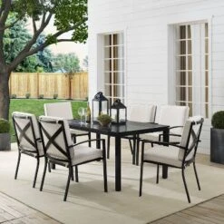 Kaplan 7pc Outdoor Dining Set With 6 Arm Chairs & Dining Table Oatmeal/Oil Rubbed Bronze - Crosley 13 Kaplan 7pc Outdoor Dining Set With 6 Arm Chairs & Dining Table Oatmeal/Oil Rubbed Bronze - Crosley -VIDAXL Sale Store GUEST 995881d1 157f 49c4 88b3 0612cd97cfea