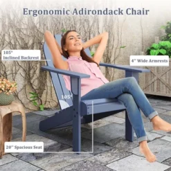 Costway Patio Adirondack Chair With Inclined Seat High Backrest & Wide Armrests White/Blue/Gray/Red 16 Costway Patio Adirondack Chair With Inclined Seat High Backrest & Wide Armrests White/Blue/Gray/Red -VIDAXL Sale Store GUEST 997deb8d 6229 43c1 a39f 82f1541849b9