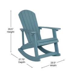 Flash Furniture Set Of 2 Savannah All-Weather Poly Resin Wood Adirondack Rocking Chairs With Side Table -VIDAXL Sale Store GUEST 9a449c4e 5b87 4131 9074 6175db8ee2b1