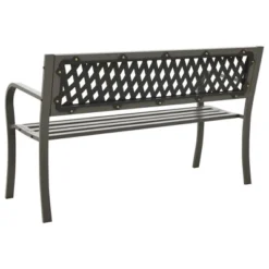 VidaXL Outdoor Patio Bench Garden Park Steel Bench - Gray 49.2" Diamond 8 VidaXL Outdoor Patio Bench Garden Park Steel Bench - Gray 49.2" Diamond -VIDAXL Sale Store GUEST 9bba9261 98c6 4fd9 989d 1d9255ba9473