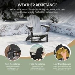 WestinTrends Highland 7-Piece HDPE Outdoor Patio Furniture Adirondack Conversation Set -VIDAXL Sale Store GUEST 9c35e605 32dc 42b1 a568 e0d8faf5090c 4