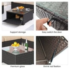 Garvee 6-Piece Outdoor Patio Furniture Set With Modern Rattan Wicker, Rattan Daybed With Retractable Canopy For Garden, Deck, And Backyard -VIDAXL Sale Store GUEST 9e0c0f07 0674 4b47 93bc d5f8e8919ed8