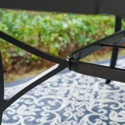 Captiva Designs 9pc Outdoor Slat-top Square Metal Dining Table And Thick Cushion Fixed Wicker Chairs -VIDAXL Sale Store GUEST 9f706969 9c00 463f 9b16 7a0b04e9978f