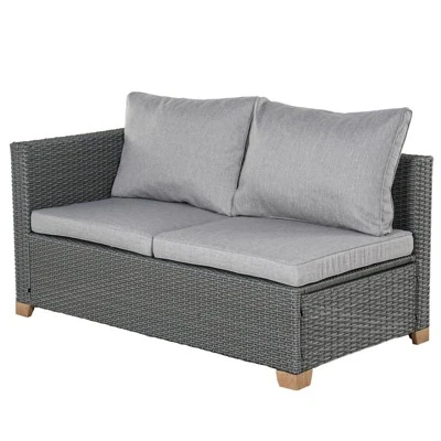 GRANDPATIO Wicker Outdoor Loveseat 1 GRANDPATIO Wicker Outdoor Loveseat