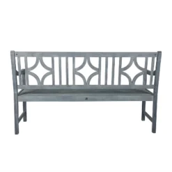 Sloane 3-Seat Ogee Diamond-Back Acacia Wood Outdoor Garden Patio Bench - JONATHAN Y -VIDAXL Sale Store GUEST a11ef34e 37c4 42fe b0e1 9c5f43fc0860