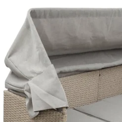 4pc Outdoor Adjustable Wicker Sectional Set With Canopy & Table - GODEER -VIDAXL Sale Store GUEST a1ee0e6a 1da1 47fc 9bee 1f7dcb29f4d9