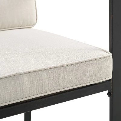 Kaplan 7pc Outdoor Dining Set With 6 Arm Chairs & Dining Table Oatmeal/Oil Rubbed Bronze - Crosley 11 Kaplan 7pc Outdoor Dining Set With 6 Arm Chairs & Dining Table Oatmeal/Oil Rubbed Bronze - Crosley - Image 11