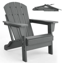 GustoWave Folding Adirondack Chair, HDPE All-Weather Adirondack Chair, Foldable Chair, Weatherproof Adirondack Chairs For Outside -VIDAXL Sale Store GUEST a2e5e6ad 45d1 4730 aa24 52cd8a25dba5