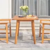 Waimea Honey Slatted Eucalyptus Wood Rectangle Patio Dining Table - Vifah
