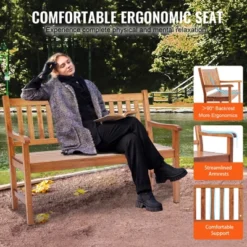 VEVOR Outdoor Bench, 50 Inches Wood Garden Bench For Outdoors, Outdoor Garden Park Bench With Backrest And Armrests, 800 Lbs Load Capacity Bench 11 VEVOR Outdoor Bench, 50 Inches Wood Garden Bench For Outdoors, Outdoor Garden Park Bench With Backrest And Armrests, 800 Lbs Load Capacity Bench -VIDAXL Sale Store GUEST a3ed2a97 0ceb 4061 b64b f9210415b0a1