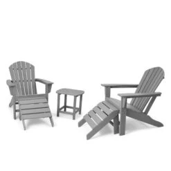 5pk Plastic Resin Adirondack Chair With Side Table & Ottoman - EDYO LIVING 28 5pk Plastic Resin Adirondack Chair With Side Table & Ottoman - EDYO LIVING -VIDAXL Sale Store GUEST a579cb00 f31f 4e78 9880 c5650dc364cd