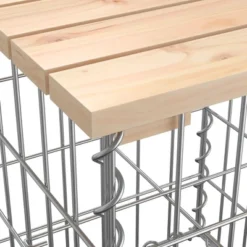 VidaXL Garden Bench Natural Wood, Silver Solid Pine Wood, Galvanized Steel -VIDAXL Sale Store GUEST a757af3a 5037 4472 afa4 024057e1a69b