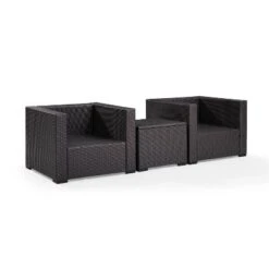 Biscayne 3pc Outdoor Wicker Seating Set - White - Crosley -VIDAXL Sale Store GUEST a818e669 180f 4b39 8981 9b8e20bb717e