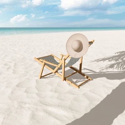 Iveta Ablolina Lazy Checker Coal Black Folding Lounge Chair Black - Deny Designs 2 Iveta Ablolina Lazy Checker Coal Black Folding Lounge Chair Black - Deny Designs - Image 2