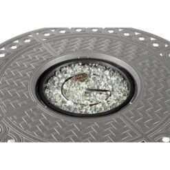 Oakland Living Aluminum Round Outdoor Patio Dining Table With Lid & Covers Gray -VIDAXL Sale Store GUEST a90f85b6 faa1 45bf a17b 35b447cccc9a