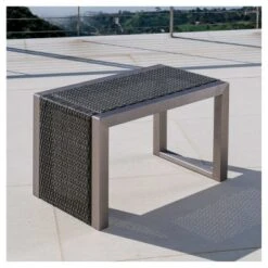 Cape Coral Square Wicker Side Table - Gray - Christopher Knight Home -VIDAXL Sale Store GUEST a9b87ff6 7e1e 4711 ad5e 8e84795b1acb