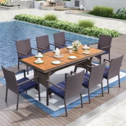 Captiva Designs 1pc Outdoor Patio Acacia Wood Dining Table With 1.96" Umbrella Hole 18 Captiva Designs 1pc Outdoor Patio Acacia Wood Dining Table With 1.96" Umbrella Hole -VIDAXL Sale Store GUEST ab279ba3 0752 4381 89d6 8bd51af7b012