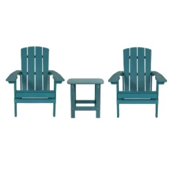 Emma And Oliver Three Piece Hammond Adirondack Style Conversation Set With Two Chairs And Matching Side Table For Indoor And Outdoor Use 34 Emma And Oliver Three Piece Hammond Adirondack Style Conversation Set With Two Chairs And Matching Side Table For Indoor And Outdoor Use -VIDAXL Sale Store GUEST ad055f7e b3bb 41d9 aa37 412ac4c181d7