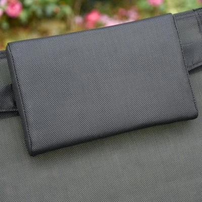 Outsunny Outdoor Rocking Recliner, Sling Sun Lounger With Removable Headrest And Side Pocket For Garden, Patio And Dec 6 Outsunny Outdoor Rocking Recliner, Sling Sun Lounger With Removable Headrest And Side Pocket For Garden, Patio And Dec - Image 6