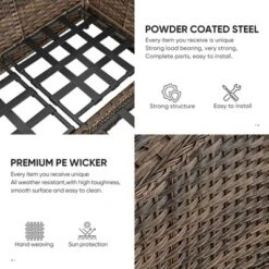 POCASSY Outdoor Sectional Sofa, L Shaped Sectional Couch With All Weather Wicker And Olefin Fabric Cushion Cover, 2 Pieces Sectional Sofa For Balcony 15 POCASSY Outdoor Sectional Sofa, L Shaped Sectional Couch With All Weather Wicker And Olefin Fabric Cushion Cover, 2 Pieces Sectional Sofa For Balcony -VIDAXL Sale Store GUEST ae9e4d45 2cbb 4731 be9f 83836a4dc071