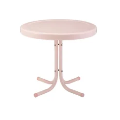 Crosley Griffith Outdoor Side Table Pastel Pink Gloss -VIDAXL Sale Store GUEST aedc8a78 b475 45c0 a4d1 af81fb6390f9