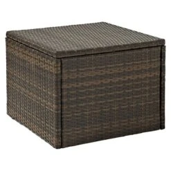 Crosley Outdoor Wicker Coffee Sectional Table - Brown