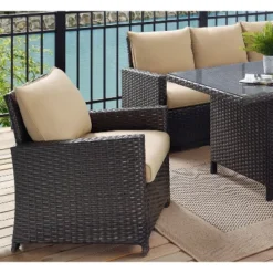 Glenwillow Home 6-Piece Wicker Patio Dining Set