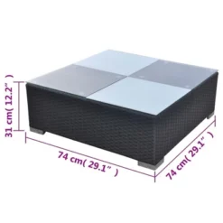 VidaXL Lounge Set Black -VIDAXL Sale Store GUEST b150902b ba6a 4a8a a22f 02f2363cb7fa