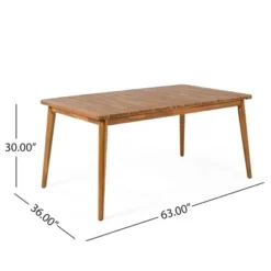 8-Person Acacia Wood Outdoor Dining Table, Rectangular Farmhouse Patio Dining Table For Garden, Backyard, Deck Or Porch-Maison Boucle 10 8-Person Acacia Wood Outdoor Dining Table, Rectangular Farmhouse Patio Dining Table For Garden, Backyard, Deck Or Porch-Maison Boucle -VIDAXL Sale Store GUEST b1a64357 ce79 4c04 b75a 7b547e6b43fd