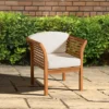 Stamford Eucalyptus Wood Patio Chair With Cushions - Natural - Alaterre Furniture -VIDAXL Sale Store GUEST b2054a43 ebb2 493d a3df cb1149a8fe29