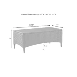 Kiawah 3pc Outdoor Wicker Conversation Set Blue - Crosley -VIDAXL Sale Store GUEST b282016d 8b98 4203 88d3 ad9a9b19d8e4