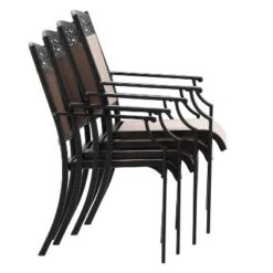 7pc Outdoor Dining Set With Sling Chairs & Large Rectangle Table With Umbrella Hole - Captiva Designs -VIDAXL Sale Store GUEST b3f22a1f 4a4f 447d b6d9 8b37b31459d6 1