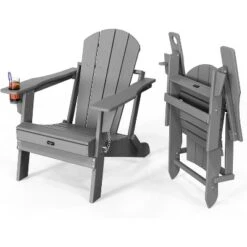 VINGLI Plastic Adirondack Chairs, Folding With Cup Holder, Waterproof HDPE Material, Comfortable 380lb Weight Capacity 11 VINGLI Plastic Adirondack Chairs, Folding With Cup Holder, Waterproof HDPE Material, Comfortable 380lb Weight Capacity -VIDAXL Sale Store GUEST b42c5bb7 e3eb 40af 851c ad28da6ed0c5