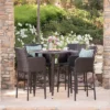 Christopher Knight Home Landis Outdoor Wicker 5 Piece Bar Set, Multibrown -VIDAXL Sale Store GUEST b4a888f8 dd61 4ffe a856 c61a4949972b