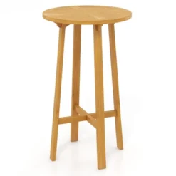 Tangkula 24" Bar Height Table W/ Footrest Patio Bistro Table For Indoors Outdoors -VIDAXL Sale Store GUEST b4d8d903 6ba2 457f 9c89 ff80d18229d4