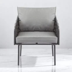 4-Piece Outdoor Patio Furniture Set With Rope Woven Chairs, Loveseat, Plastic-Wood Coffee Table, Water-Repellent Cushions & Rust-Resistant Frame -VIDAXL Sale Store GUEST b566c898 21bf 4119 bbaa 88b23231f1ea