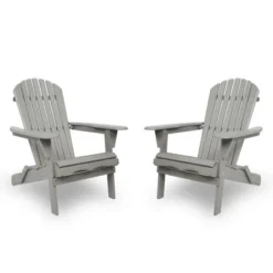 SKRAN Outdoor Folding Adirondack Chair Set Of 2 With Pre-Assembled BackRest, Wood Patio Chair For Garden Backyard Porch Poo -VIDAXL Sale Store GUEST b62f8bd5 57aa 48b6 8446 579e317689b4